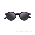 Benutzerdefinierte designer inspirierte Marke cool niedliche runde Form Rahmen Frauen Sonnenbrillen Acetat